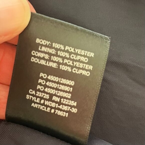 Aritzia Babaton Kilburn Blazer Jacket In Navy Tweed | Size 0 - Picture 8 of 8